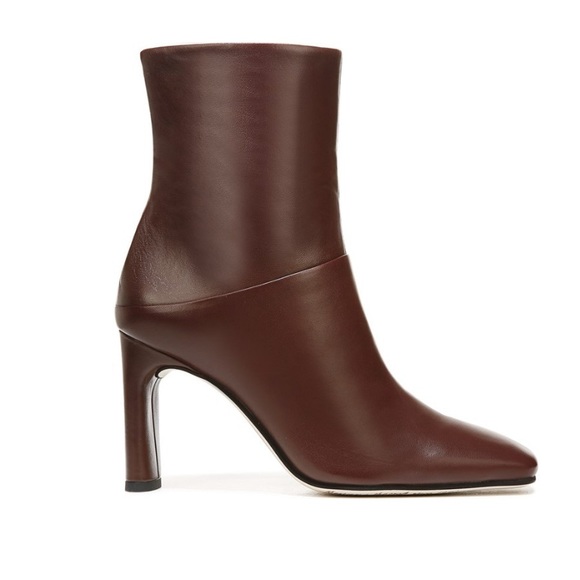 SARTO • Chocolate Brown Flexa Comfort Leather Bootie - Picture 3 of 8